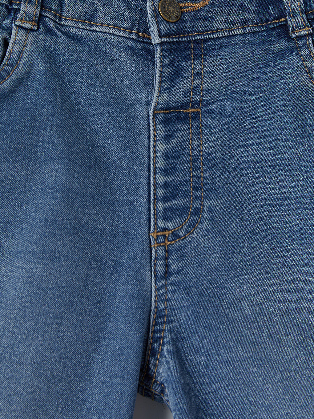 Tapered Fit Elastic Waist Boys' Jeans-1