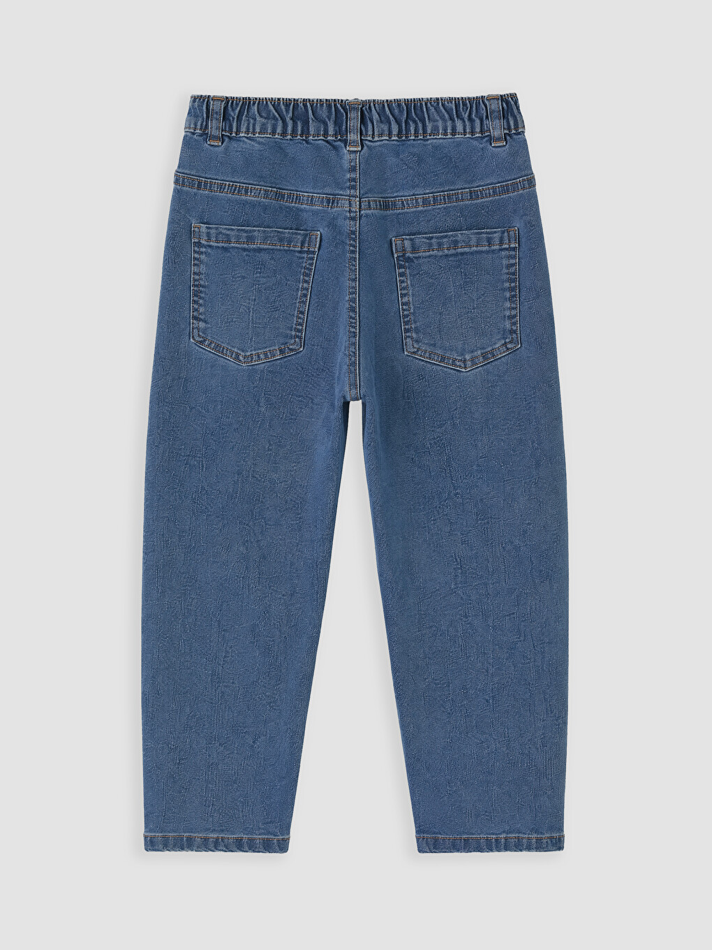 Tapered Fit Elastic Waist Boys' Jeans-2