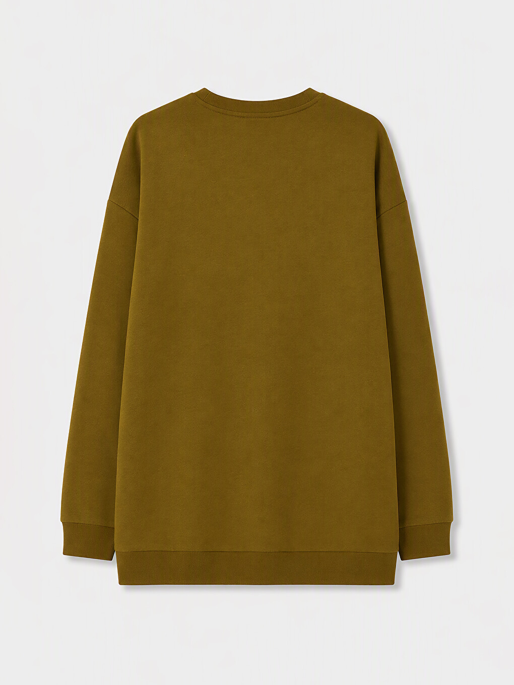 Yeşil Baskılı Kadın Sweatshirt Tunik-1