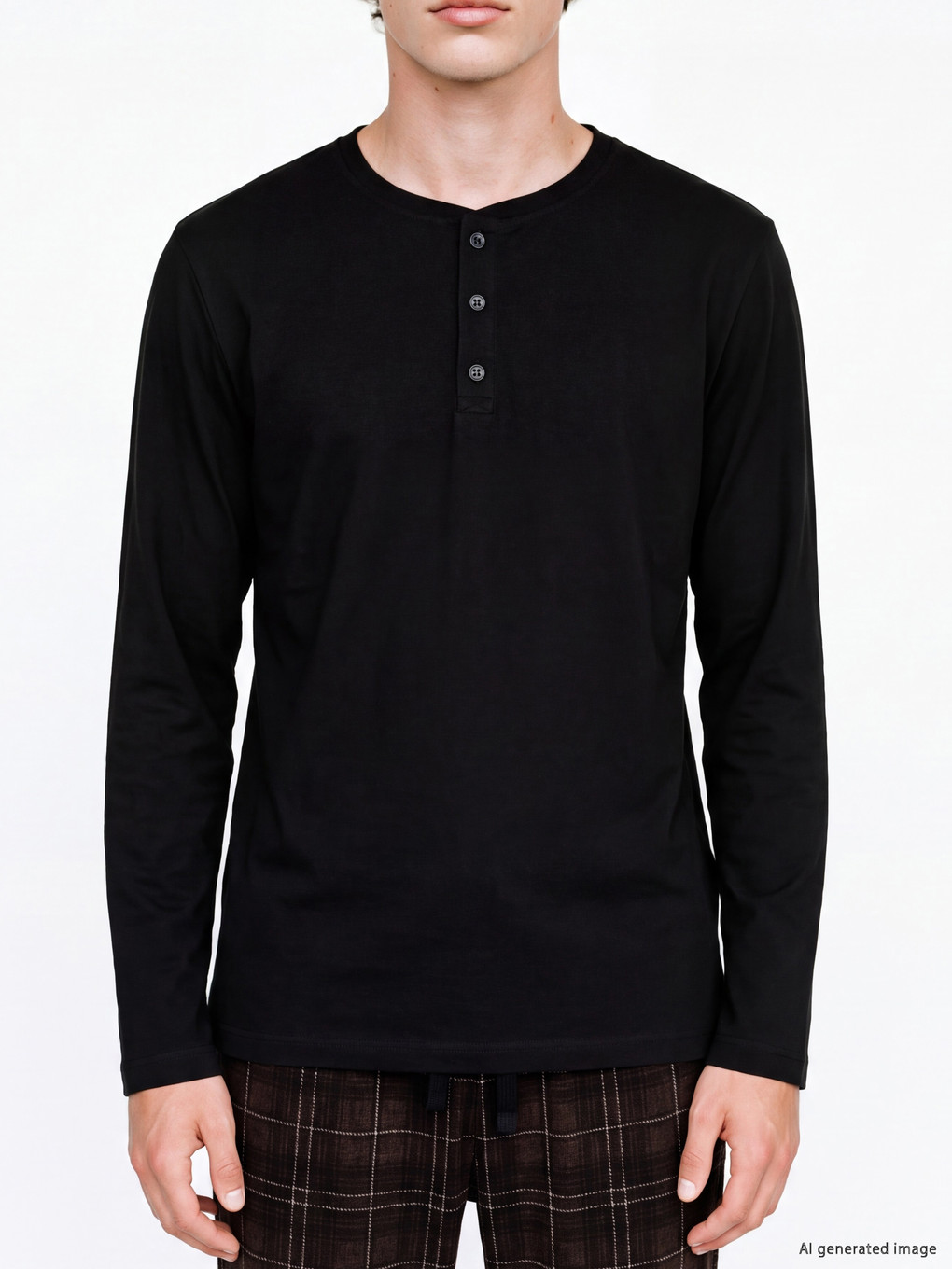 Plaid Men's Pyjamas Set-2