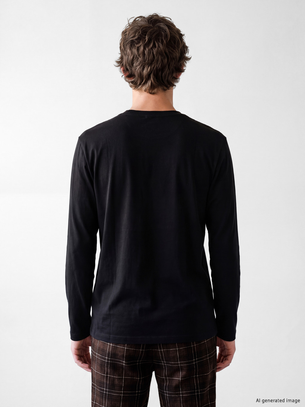 Plaid Men's Pyjamas Set-3