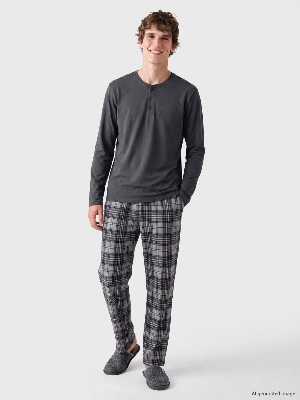 Standard Fit Patterned Men's Pyjamas Set