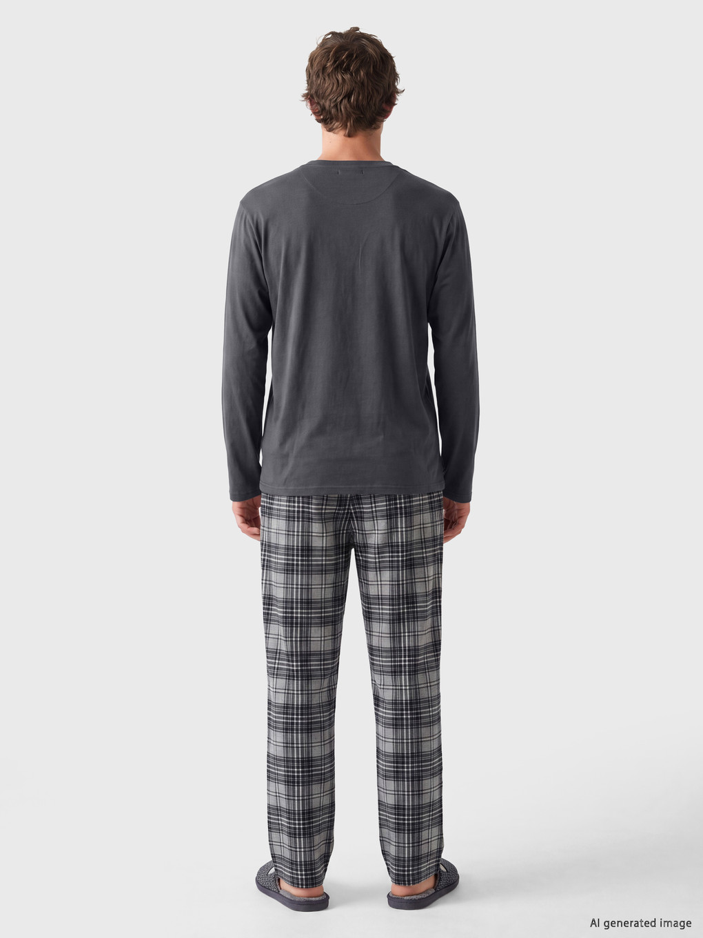 Standard Fit Patterned Men's Pyjamas Set-3