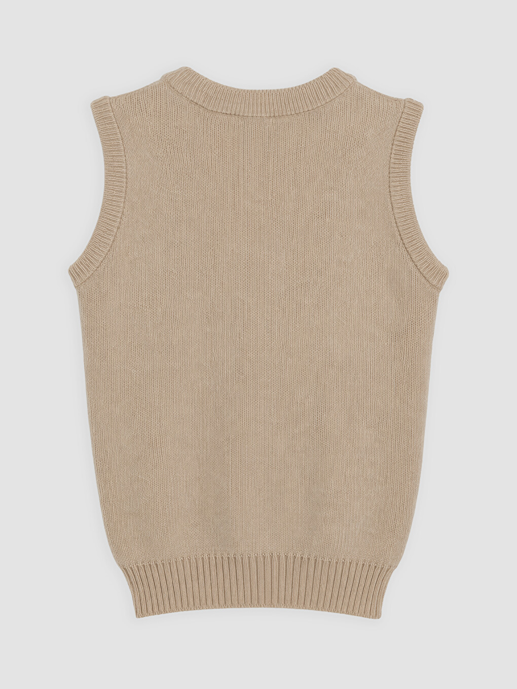 Argyle Patterned Women's Knitwear Sweater Vest-5