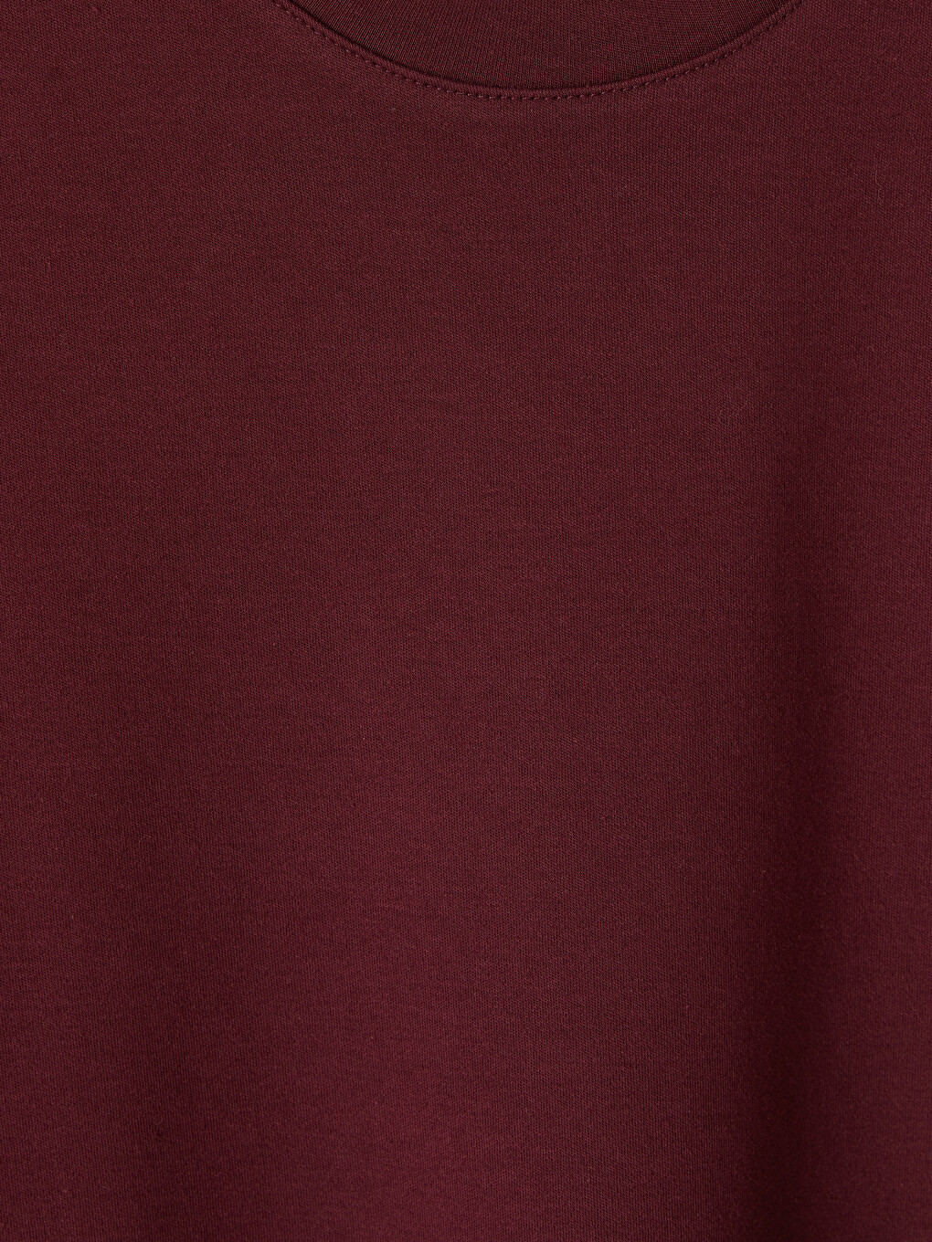 Bordo Bisiklet Yaka Erkek Tişört-2