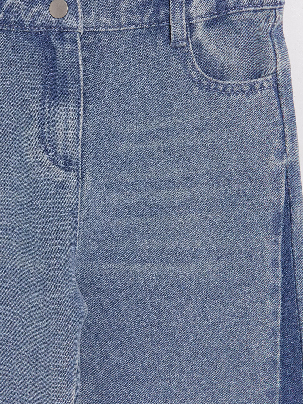 Regular Fit Embroidered Girls' Jeans-2