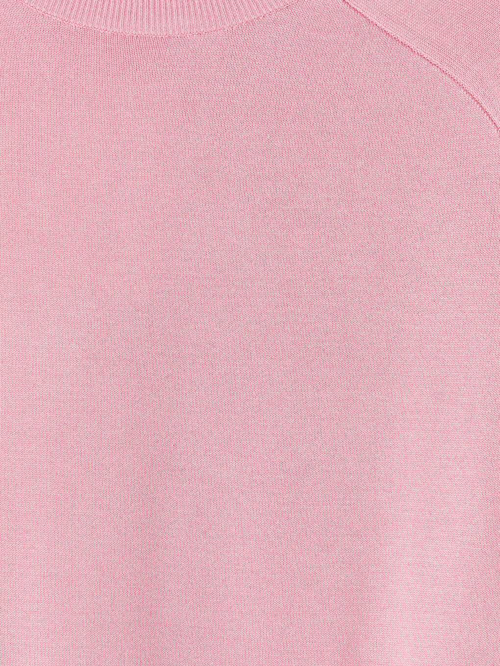 Pembe Bisiklet Yaka Kadın Triko Kazak-2