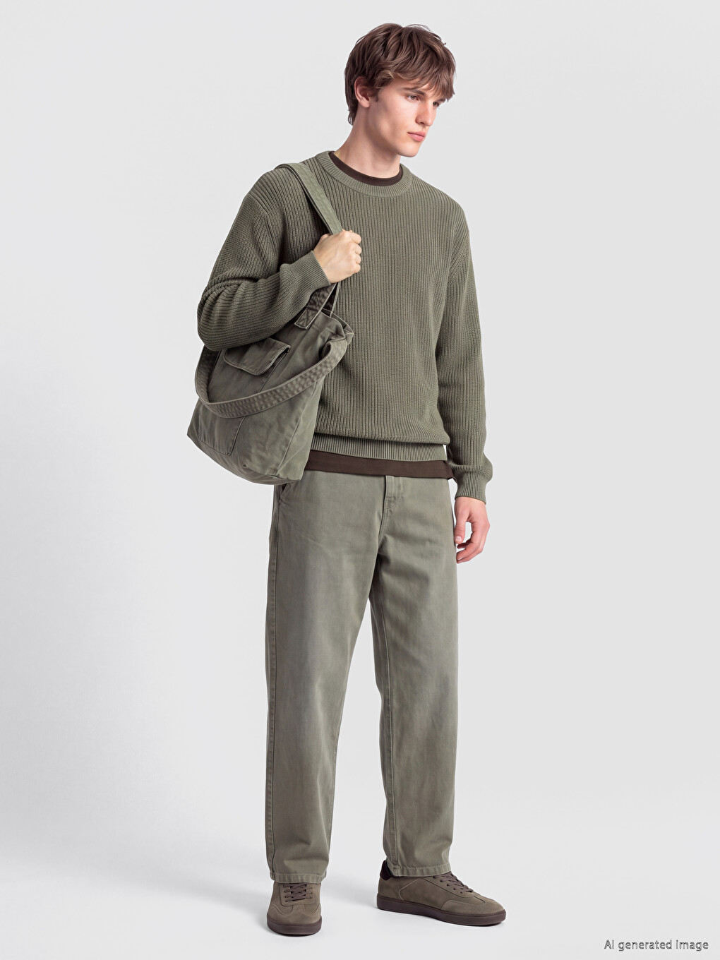 Crew Neck Men's Knitwear Sweater-1