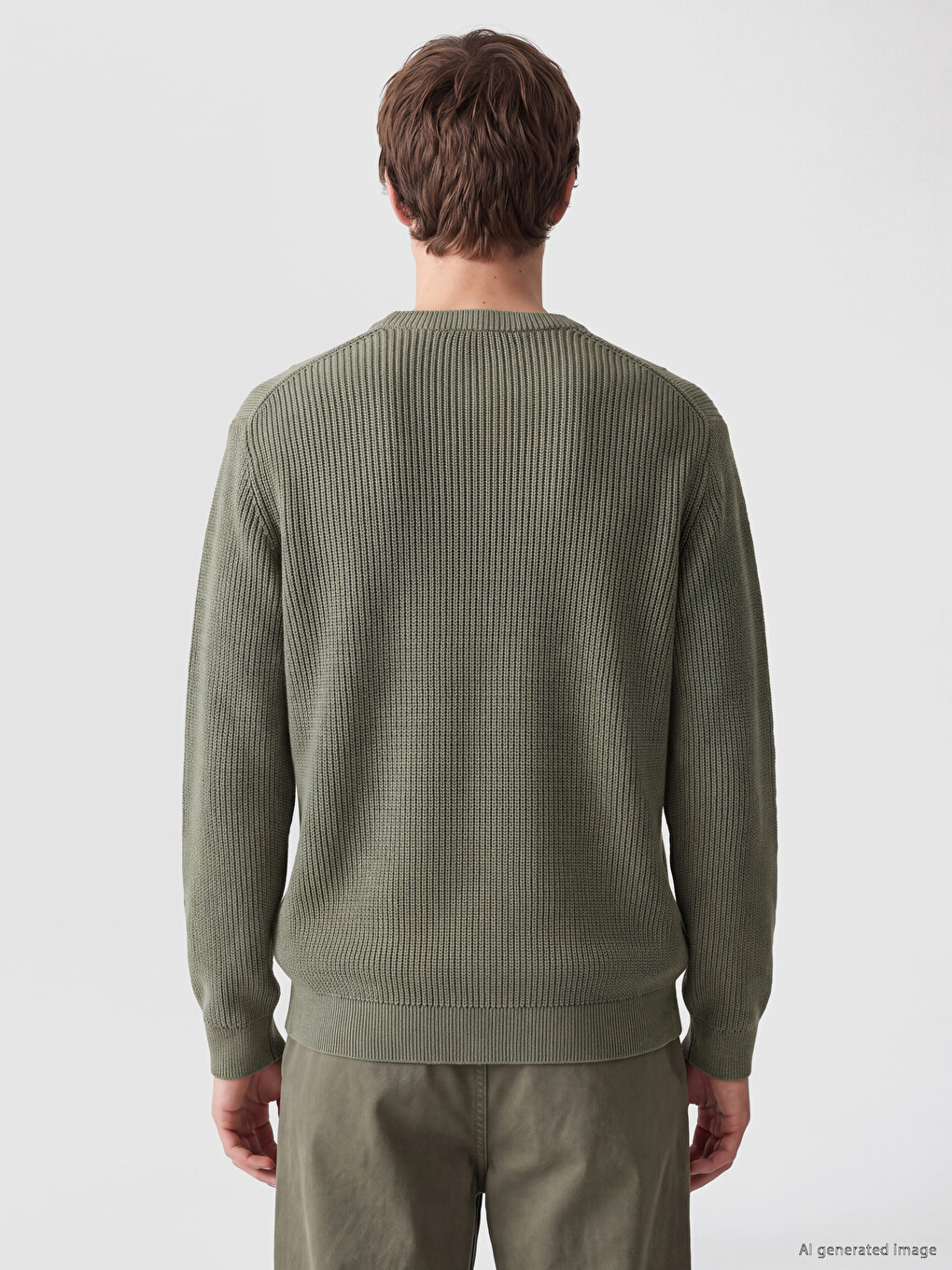 Crew Neck Men's Knitwear Sweater-3