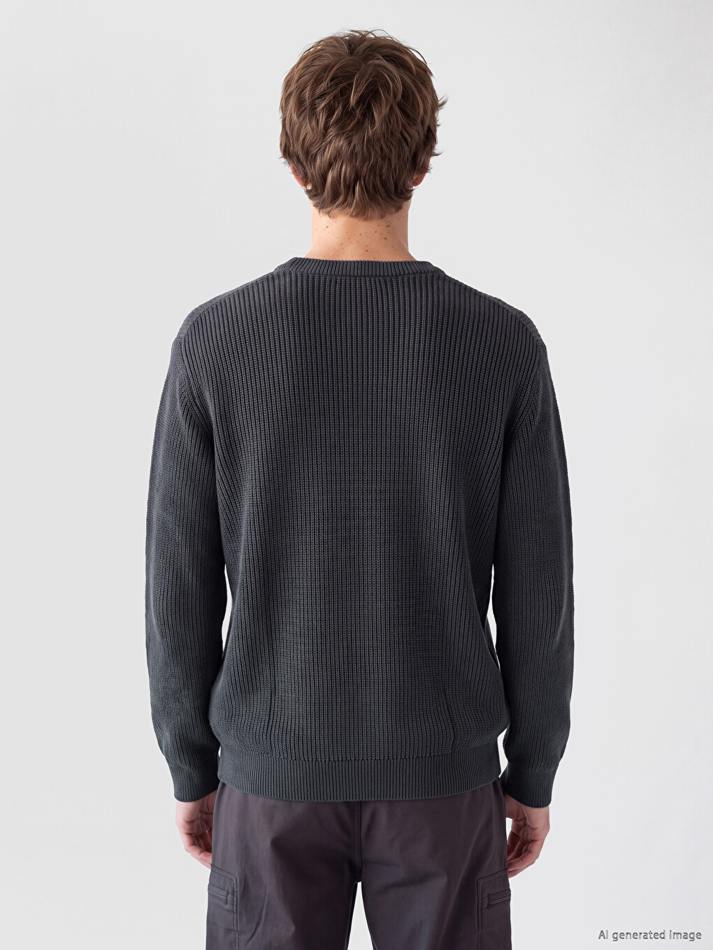 Crew Neck Men's Knitwear Sweater-3
