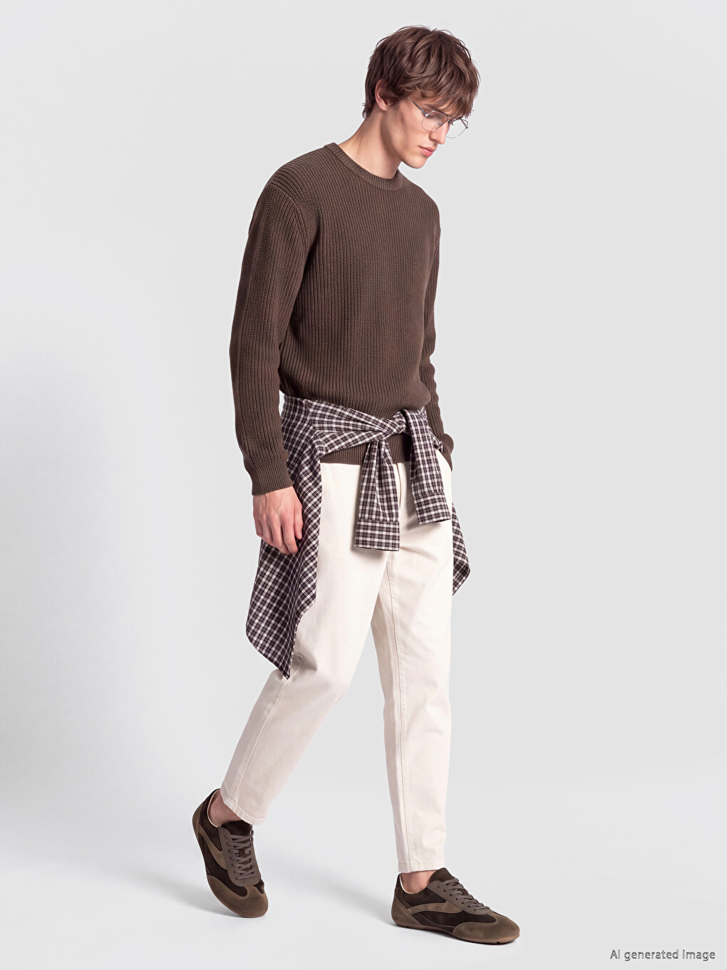 Crew Neck Men's Knitwear Sweater-1