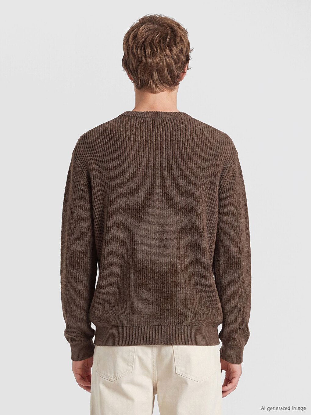 Crew Neck Men's Knitwear Sweater-3
