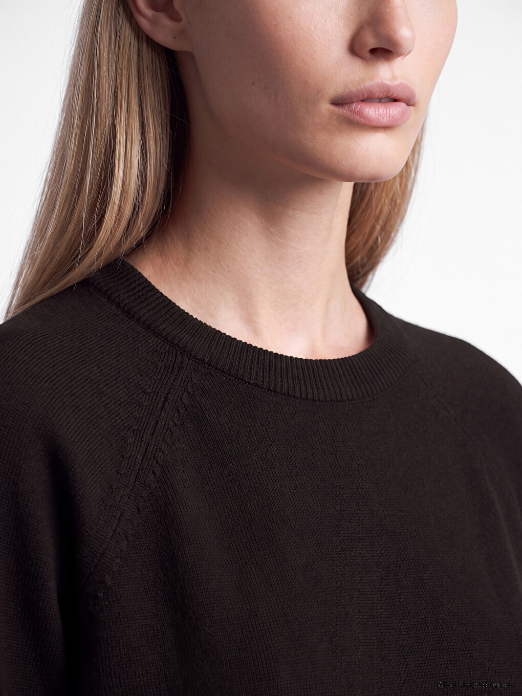 Crew Neck Women's Knitwear Tunic-3