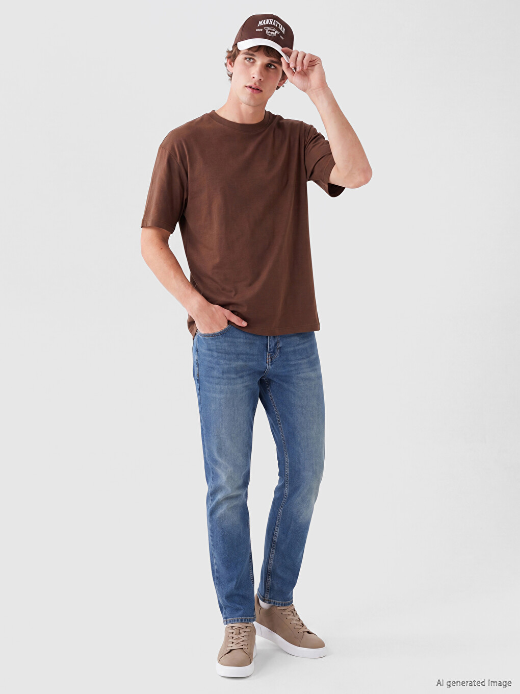 İndigo 750 Slim Fit Erkek Jean Pantolon-1