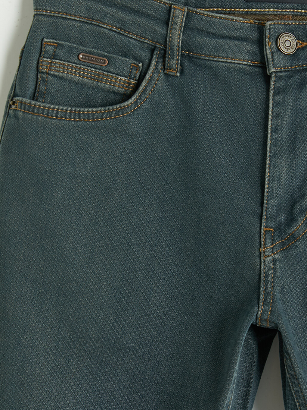 Yeşil 779 Regular Fit Erkek Jean Pantolon-5