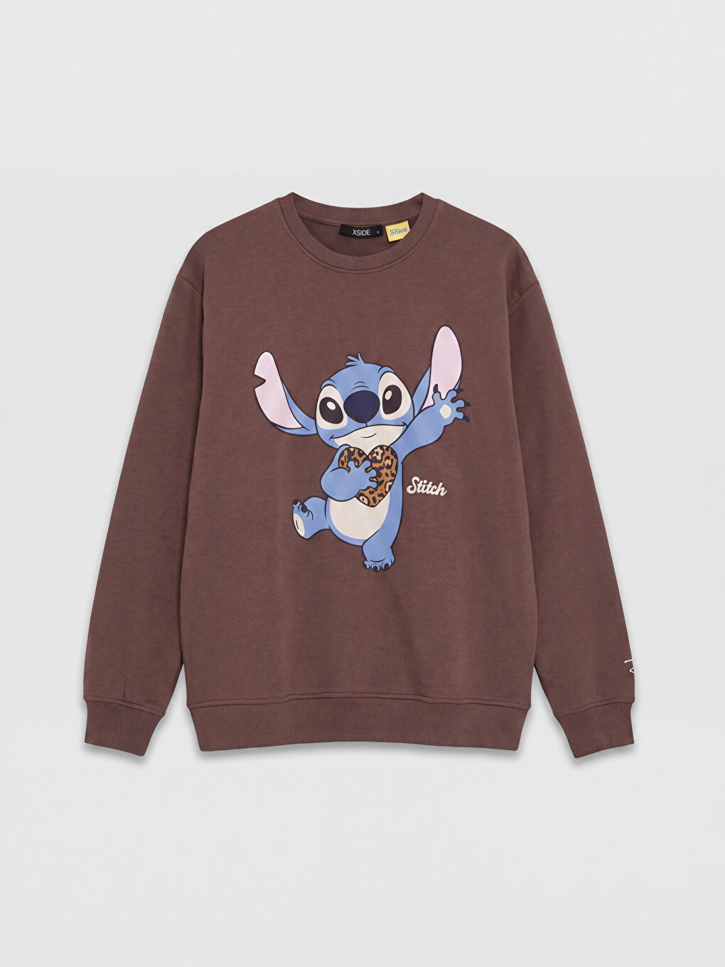 Ženska Debela Oversize Majica S Kapuljačom S Tiskanim Stitch Uzorkom-4