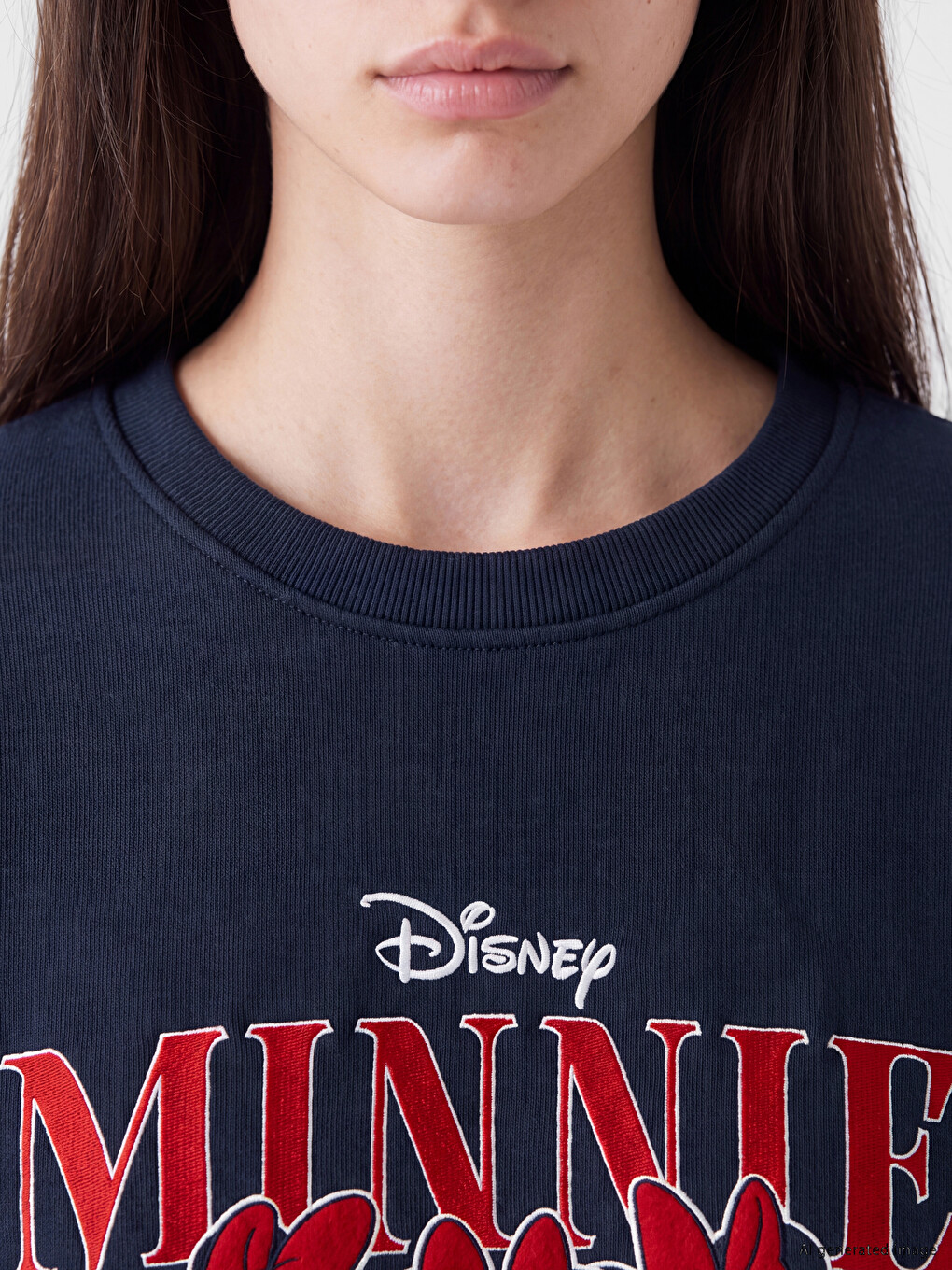 Frau Dunkelblau Sweatshirt-2