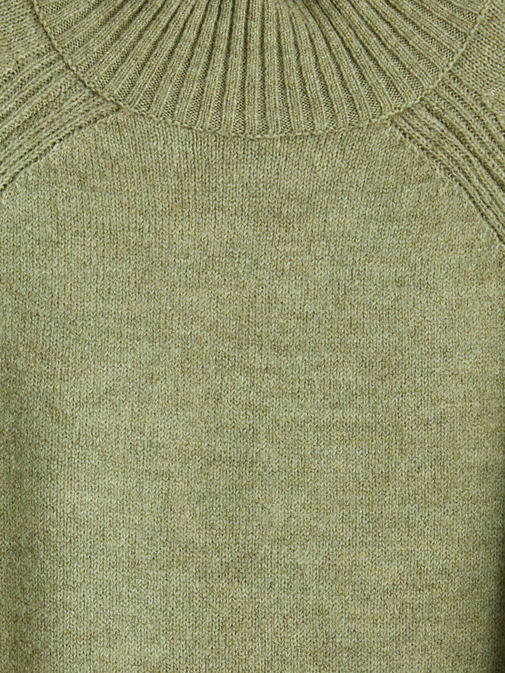 Yeşil Yarım Balıkçı Yaka Oversize Kadın Triko Tunik-6