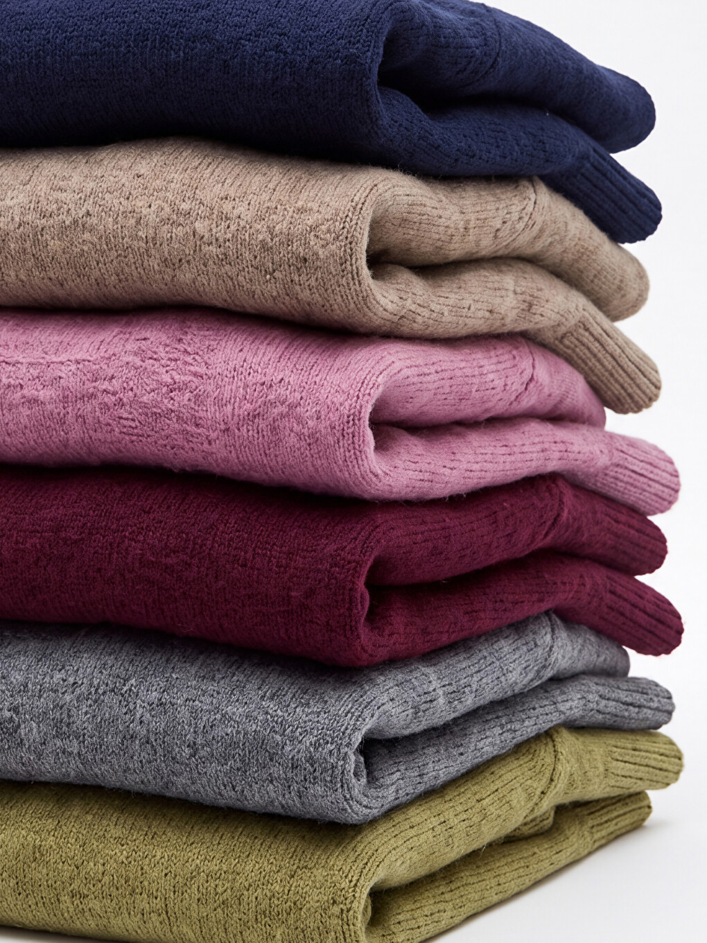 Kahverengi Bisiklet Yaka Oversize Kadın Triko Tunik-2