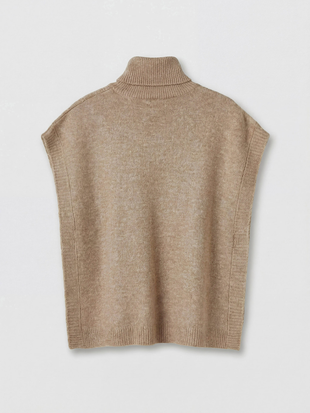 Turtleneck Patterned Women's Knitwear Sweater Vest-6
