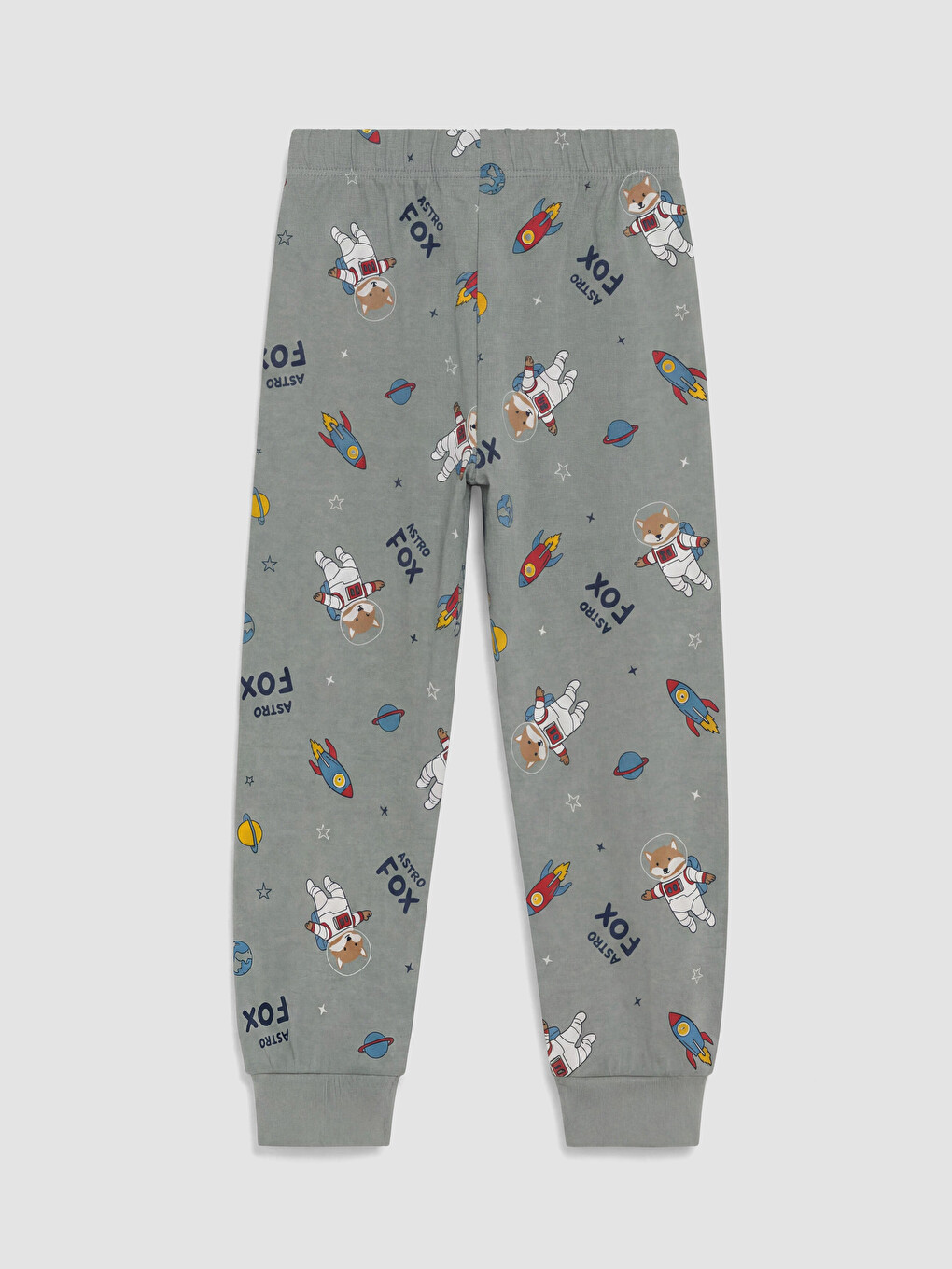 Set De Pijama Imprimat Pentru Băieți Cu Guler Rotund-5