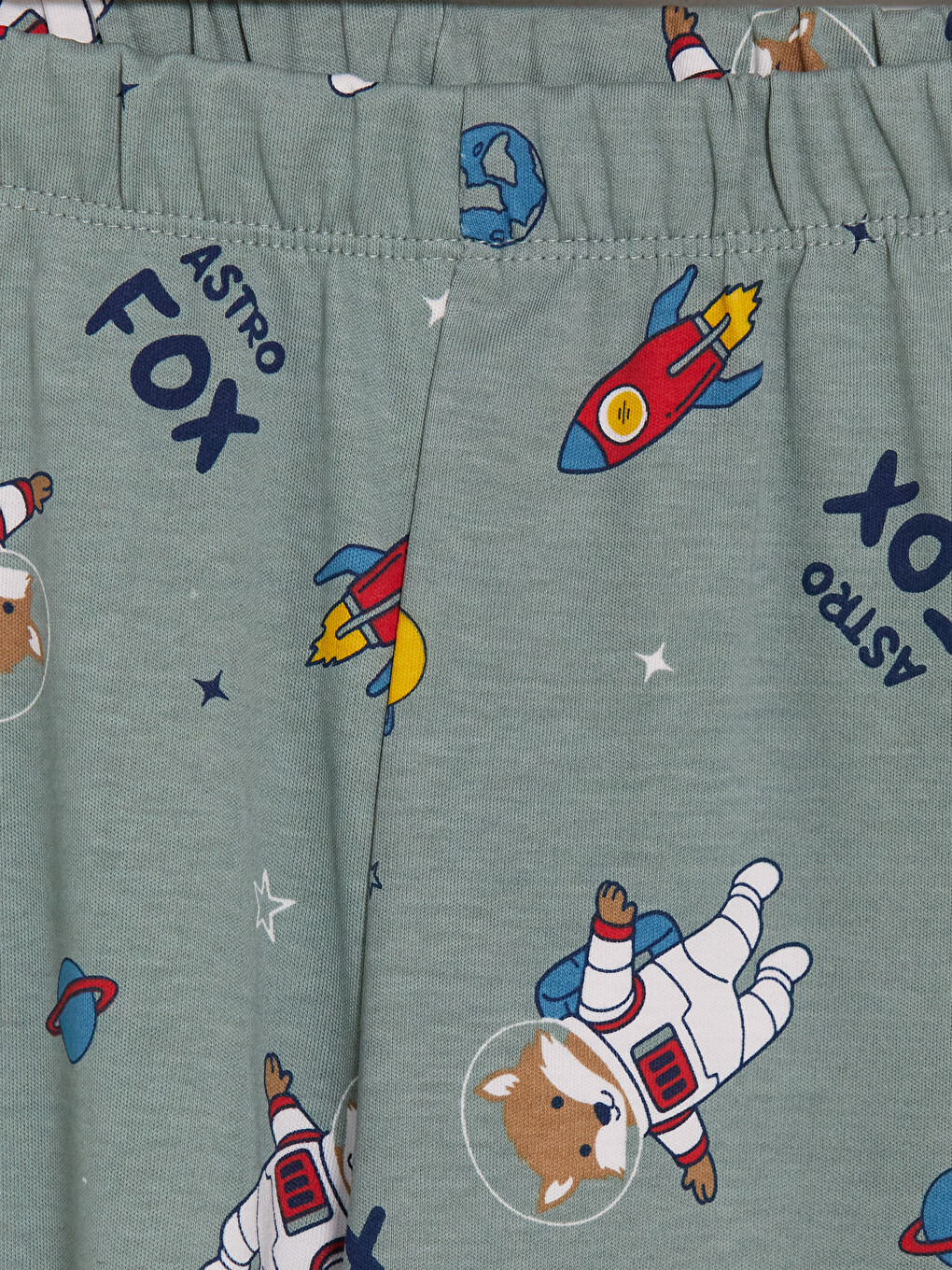 Set De Pijama Imprimat Pentru Băieți Cu Guler Rotund-6