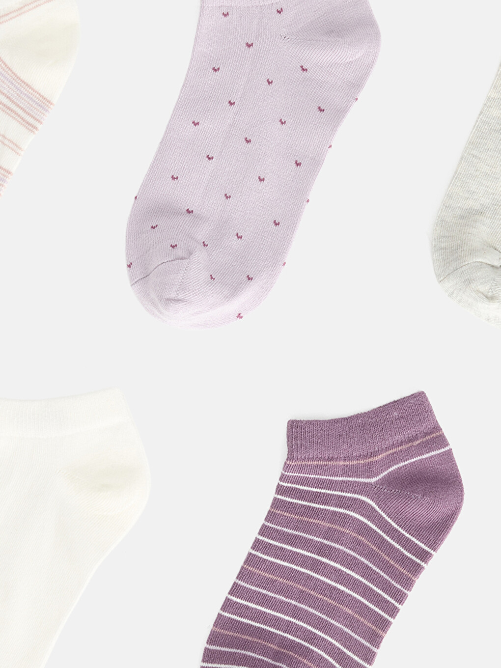 Patterned Women's Trainer Socks 5 Pack-1