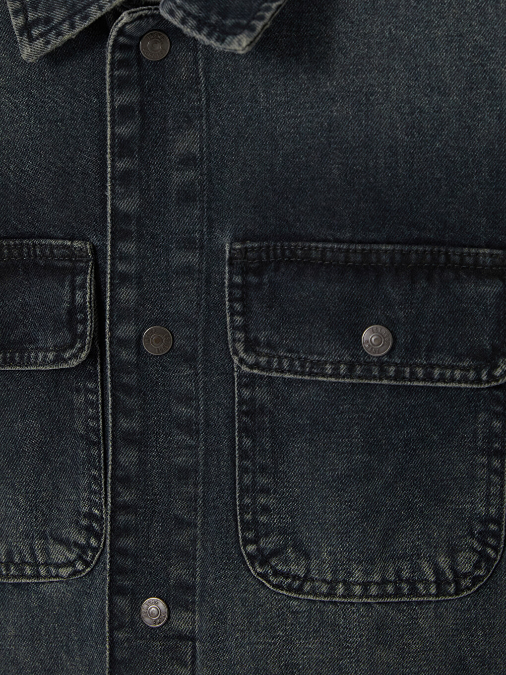 Yeşil Relax Fit Erkek Jean Ceket-2