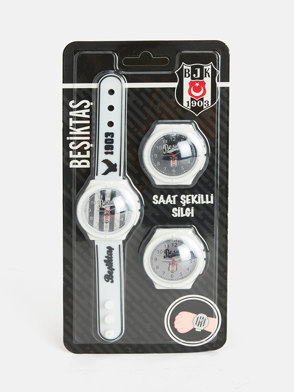 Beşiktaş Baskılı Erkek Çocuk Saat Silgi