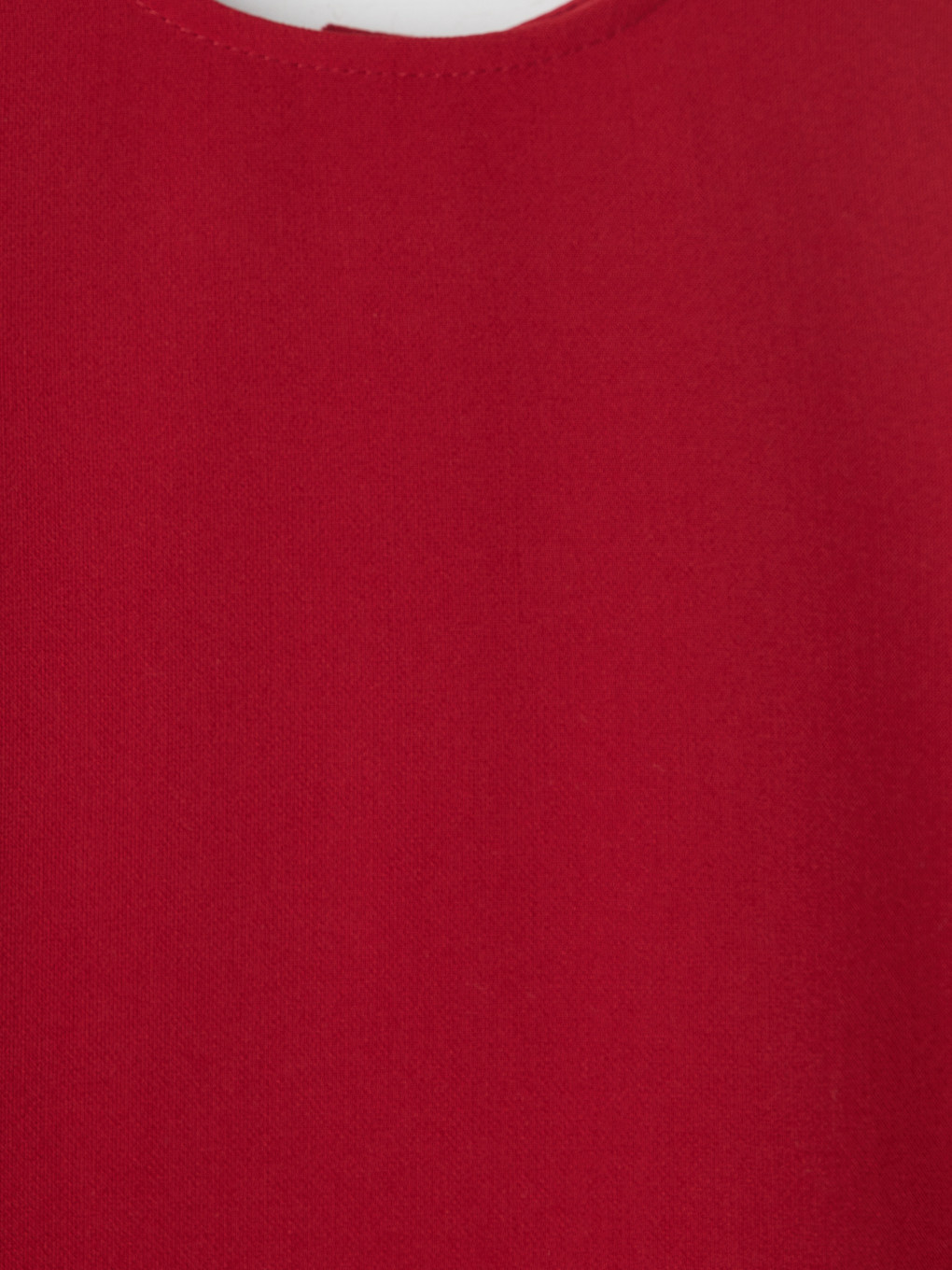 Crew Neck Plush Detailed Girls' Dress-1
