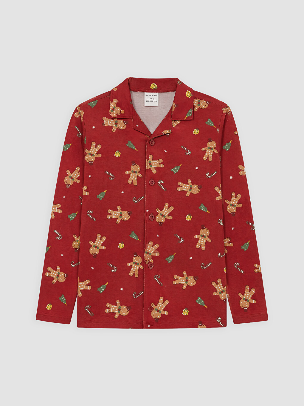 Set De Pijama Pentru Băieți Cu Guler De Cămașă-1