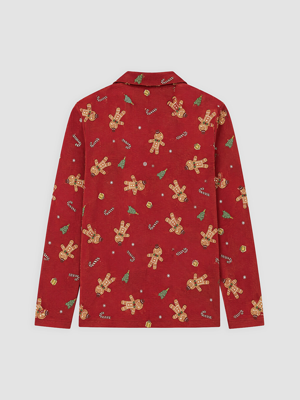 Set De Pijama Pentru Băieți Cu Guler De Cămașă-3