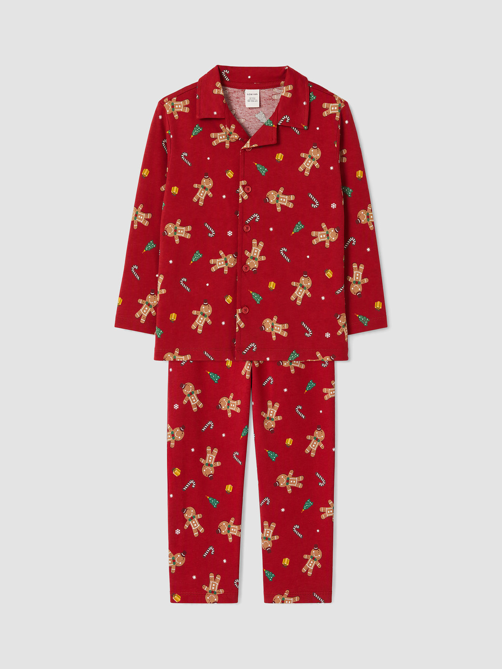 Shirt Collar Boys' Pyjamas Set-1