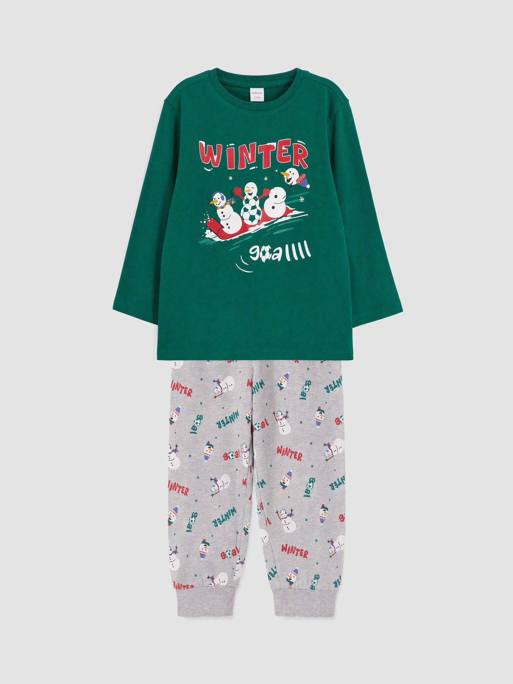 Crew Neck Boys' Pyjamas Set