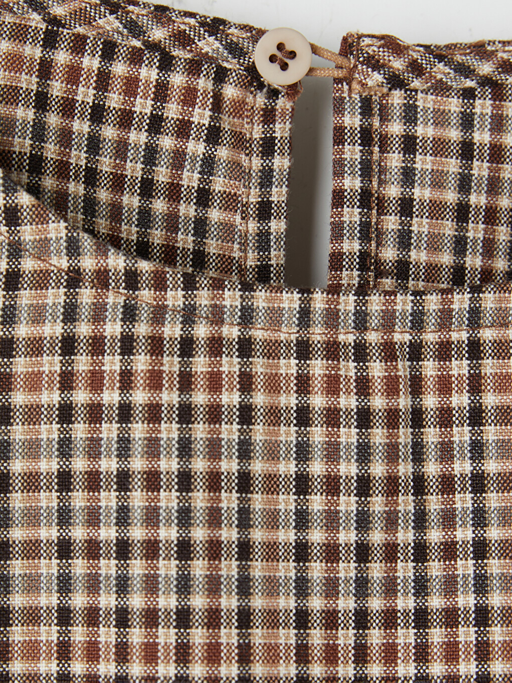 Plaid Girls' Dress And Sweater-5