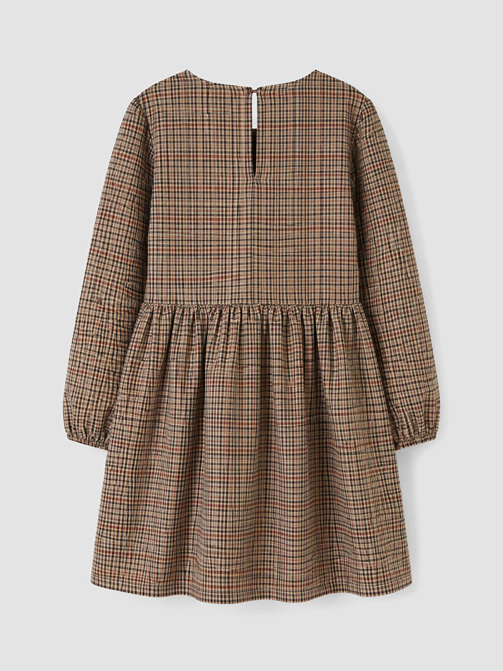 Plaid Girls' Dress And Sweater-6