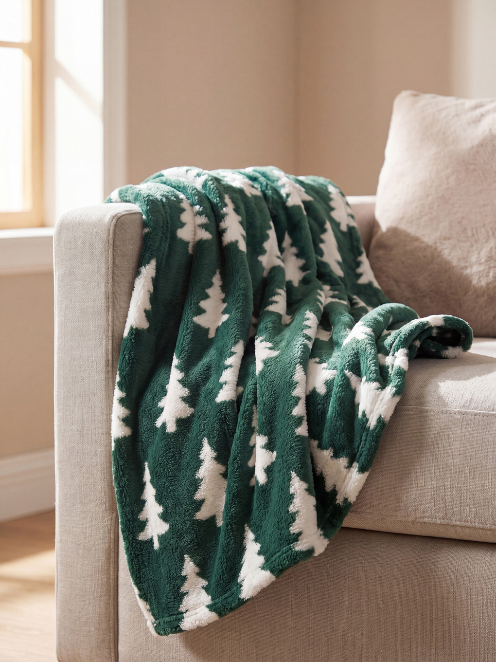  Tree Patterned TV Blanket 100x150 cm