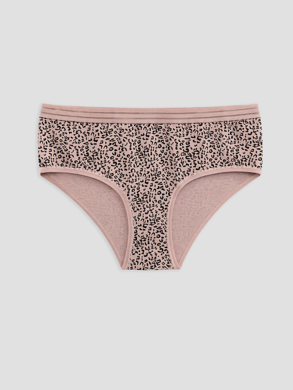 Kahverengi Leopar Desenli Hipster Külot-3