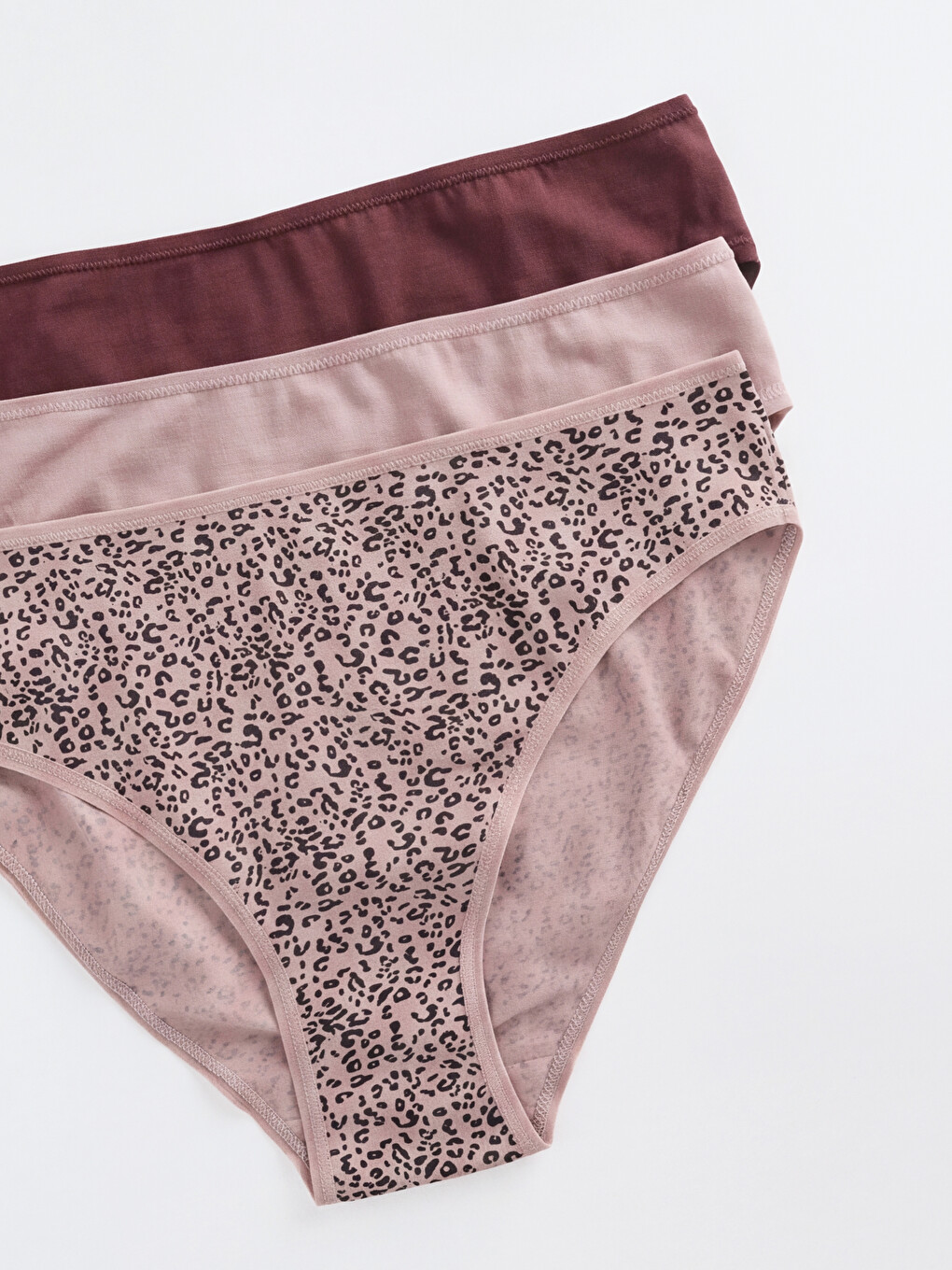  Bikini-Slips mit Leopardenmuster 3er-Pack