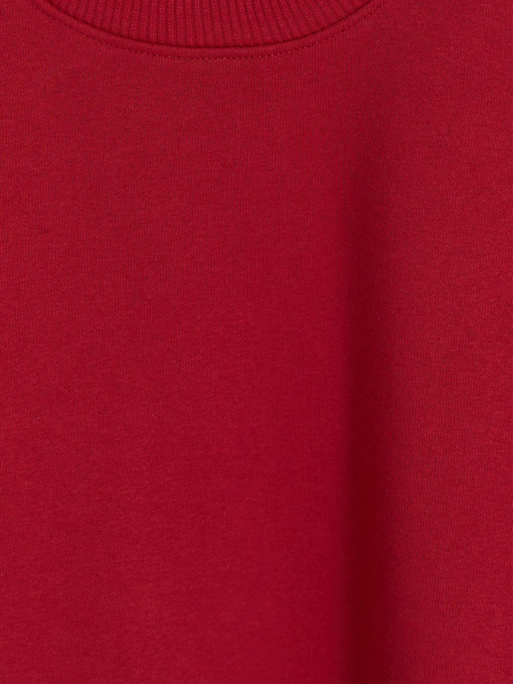 Kırmızı Bisiklet Yaka Kız Çocuk Sweatshirt-1