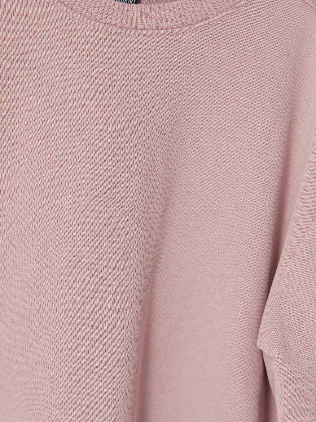 Lila Bisiklet Yaka Kız Çocuk Sweatshirt-1