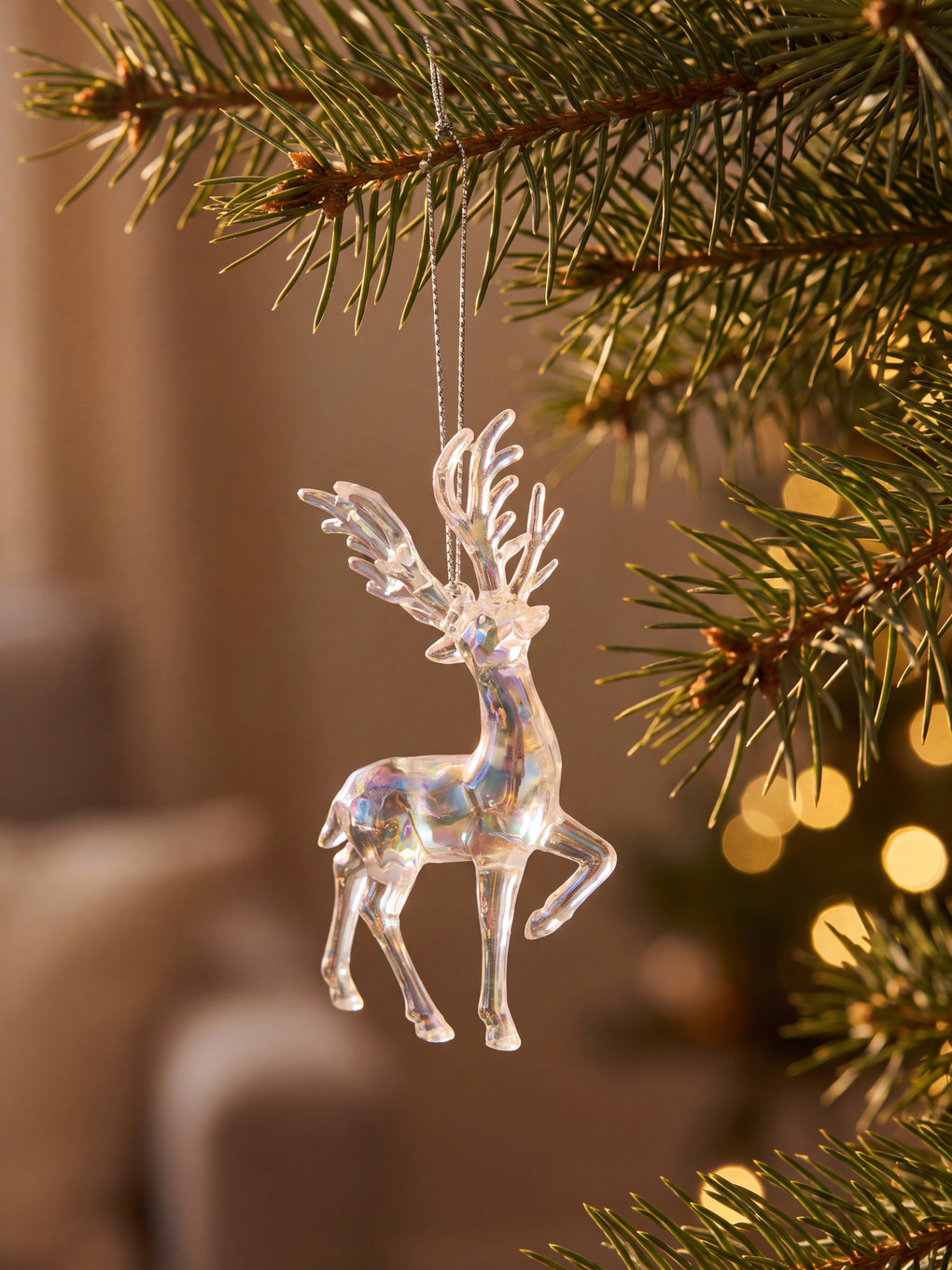 Deer Figured Hangable New Year's Ornament