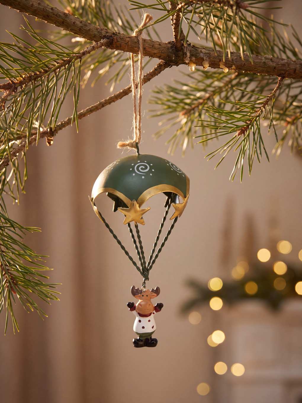Parachute Figured Hangable New Year Ornament