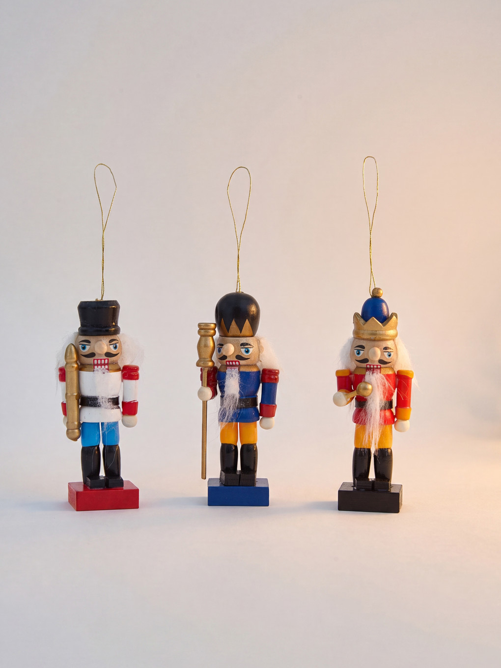 3-piece Nutcracker Soldier Figured Hangable Ornament