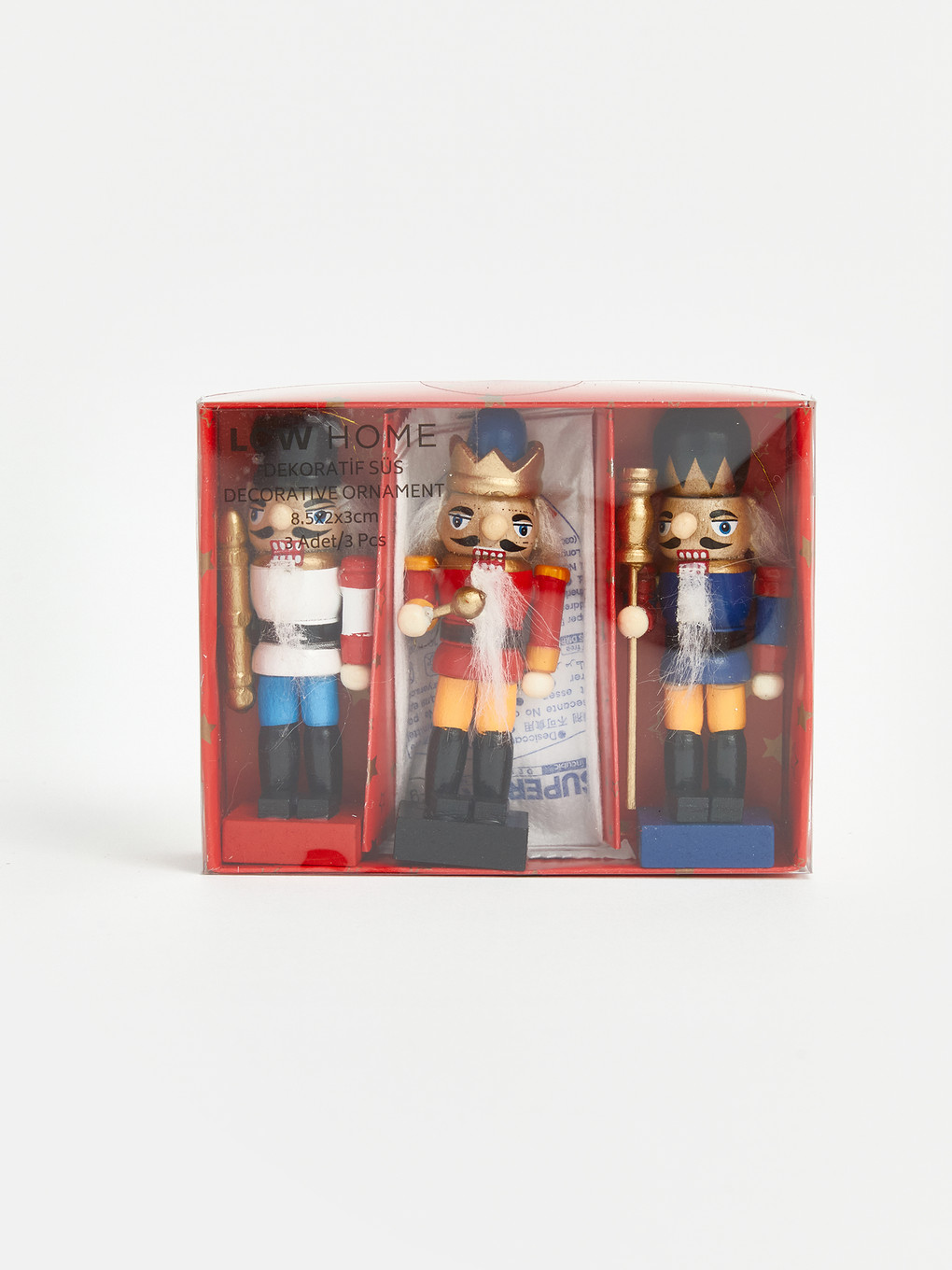 3-piece Nutcracker Soldier Figured Hangable Ornament-1