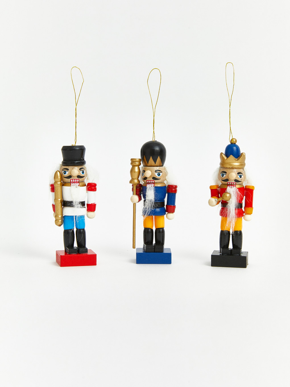 3-piece Nutcracker Soldier Figured Hangable Ornament-2