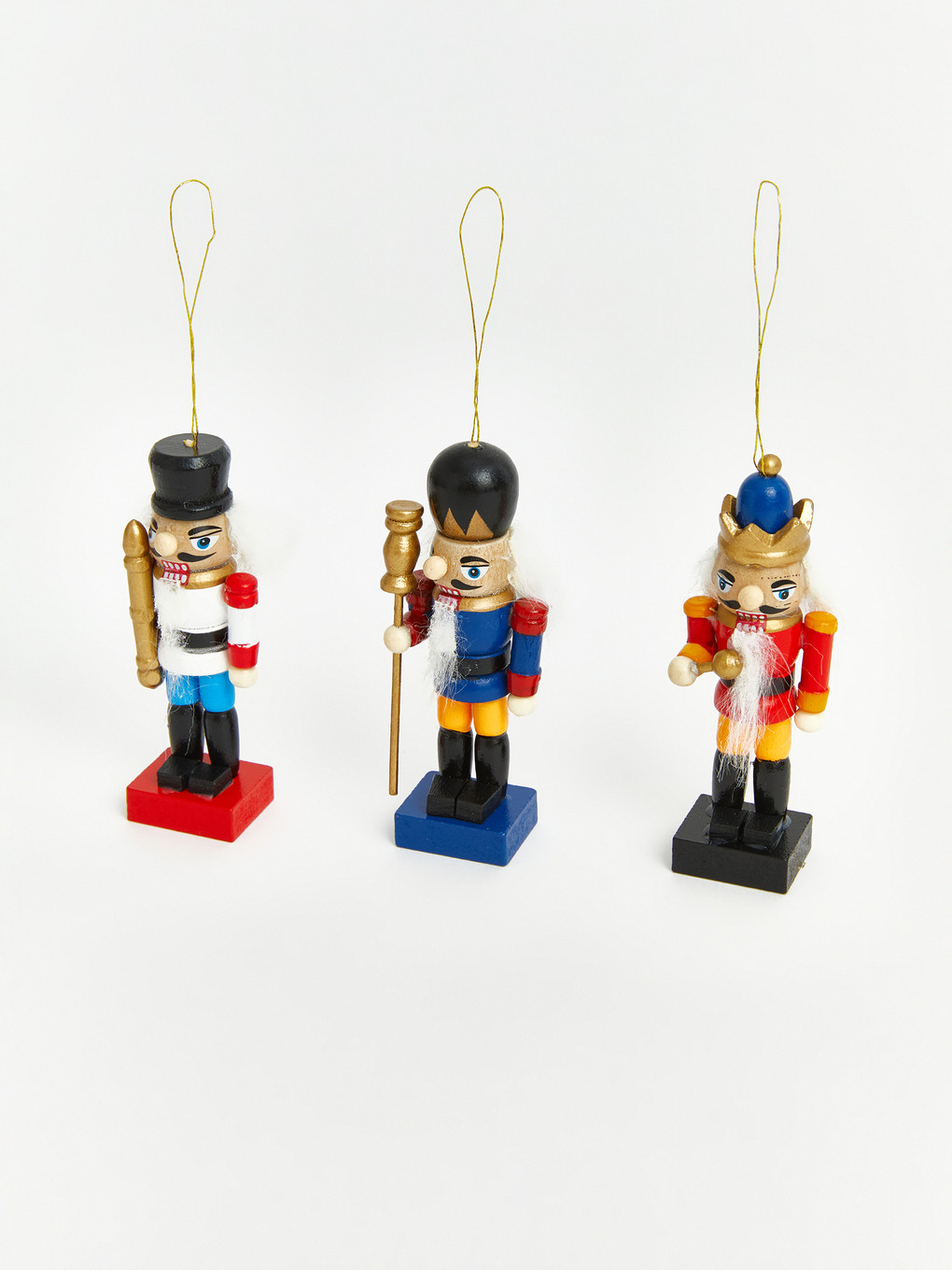3-piece Nutcracker Soldier Figured Hangable Ornament-3