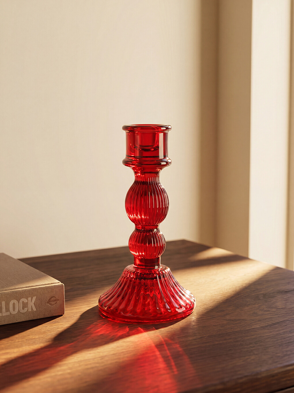 Glass Candlestick Candle Holder