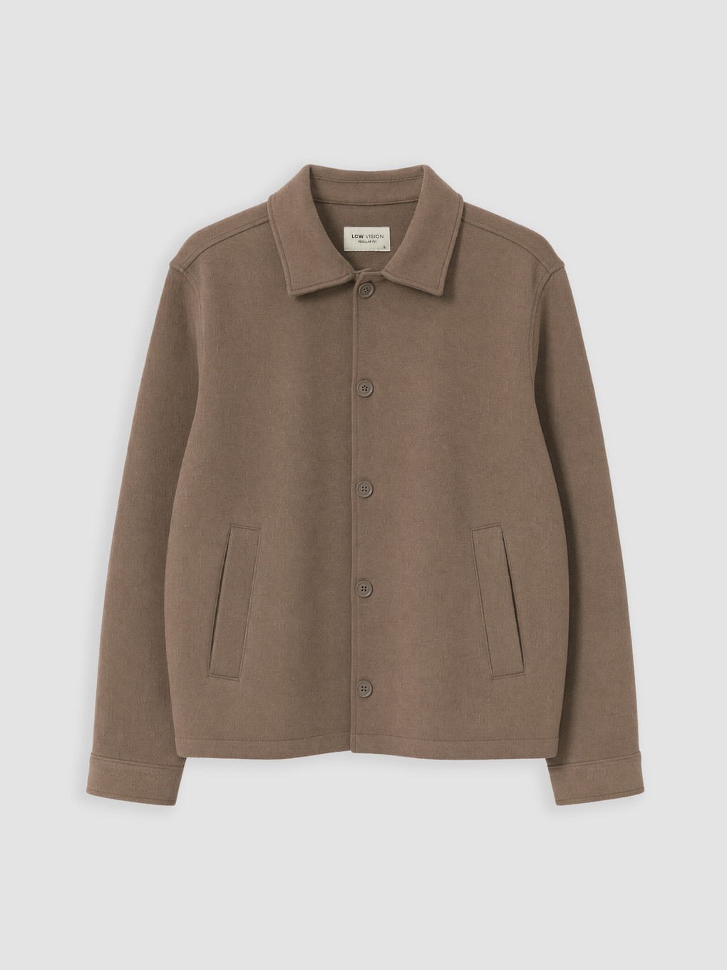 Man Brown Overshirt-4