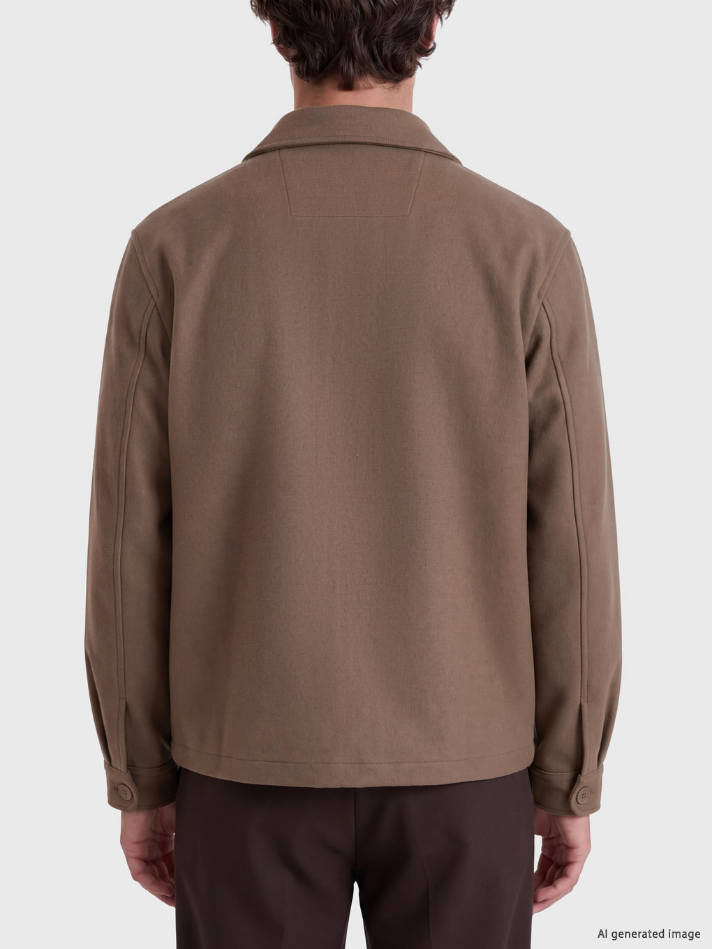 Man Brown Overshirt-3